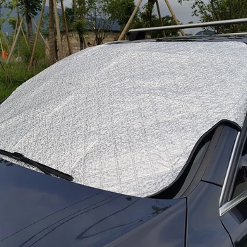 

Car Windshield Cover Thick Aluminized Film Snowboard Front Window Anti-Frost And Sun-Shading Dual-Purpose Protection Board
