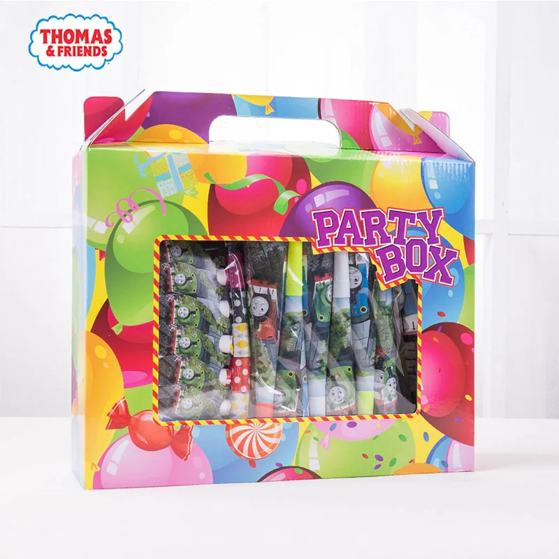 Thomas Party Set Томас столовая посуда 16 шт. набор 6 человек с днем рождения дети ребенок украшение для вечеринки охраны окружающей среды - Цвет: Thomas Party Set