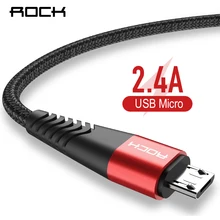 ROCK Micro USB кабель для Xiaomi Redmi 4X Note 4 5 для Samsung Hi-tension передачи данных Кабо зарядный кабель