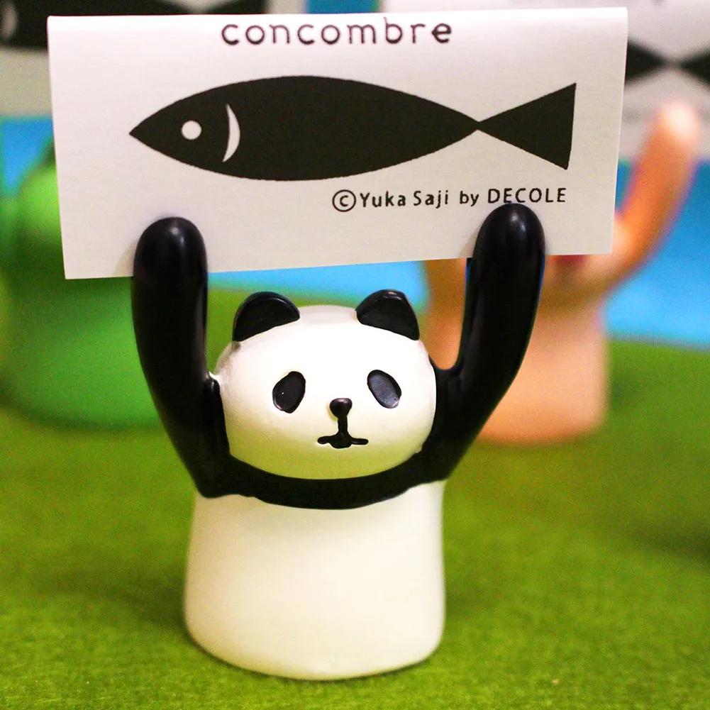 

Decorative Standing Resin With Base Photo Clip Home Office Lovely Animal Shape School Desk Top Message Holder Durable Stable