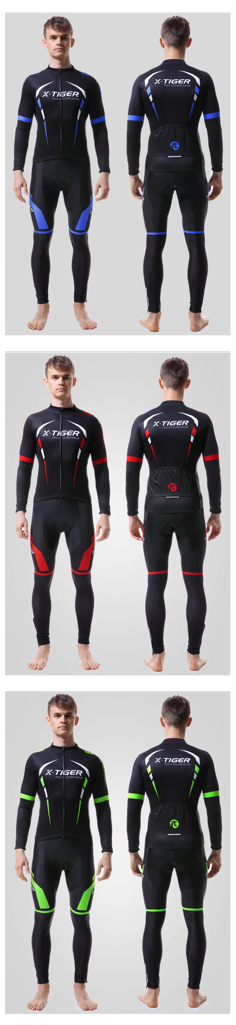 X-Tiger, с длинным рукавом, велосипедные майки, набор, Ropa, Майо, Ciclismo, одежда для велосипеда, одежда для велоспорта, набор, весна, MTB, одежда для велоспорта
