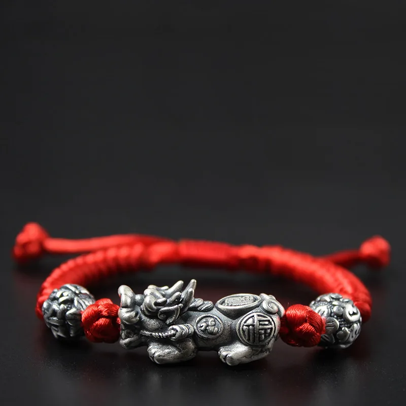 Серебряный Цвет 3D Warrior Force Charms мужской и женский браслет ручной работы PIXIU Brave trips