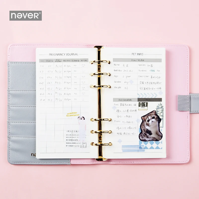 Never Cute Kitty Cat Spiral Notebook Korean Diary A6 Planner Organizer Grid Dotted Filler Paper Student Girls Gift Stationery Never Cute Kitty Cat Spiral Notebook Korean Diary A6 Planner Organizer Grid Dotted Filler Paper Student Girls Gift Stationery
