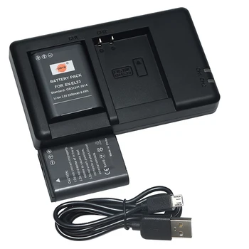 

2PCS 2200mAh 3.8V 8.4Wh EN-EL23 ENEL23 DSTE Battery 1*Charger for Nikon Coolpix P900S P600 P610 B700 S810c Digital DSLR Camera
