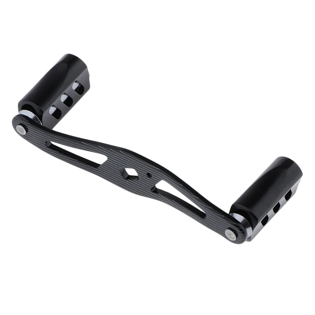 Double Handle Black Ручка рыболовной катушки с монтажным комплектом для baitcasing барабанная катушка плот катушка одинарная/двойная ручка Аксессуары для рыбалки Замена - Цвет: Double Handle Black