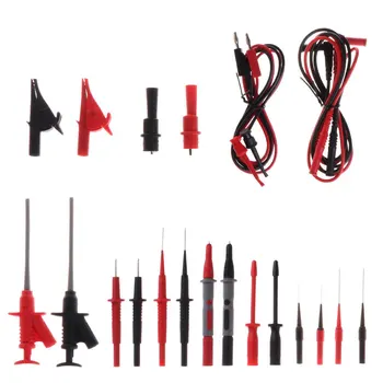 

22pcs Multimeter Car Test Accessory Set 4mm Lead Cable Alligator Clips Probe Kit Drop Ship Support