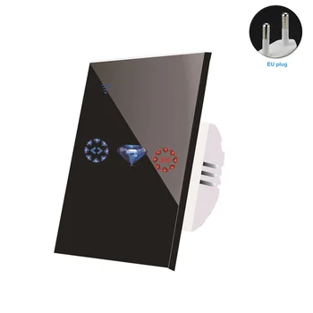 

Electric Garage Blind Button Smart Curtain Switch Living Room Roller Shutter Motor Door Touch Control Wifi Panel APP Bedroom