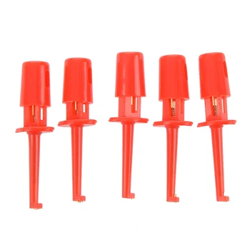 

New SODIAL(R) Red Multimeter Lead Wire Test Hooks Clip Set 10 Pcs