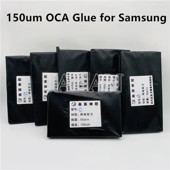 

150um Hybrid OCA film S7 s8 s9 plus Note 8 9 10+ S10 5g plus curved LCD screen glass oca laminating no bubble back repair