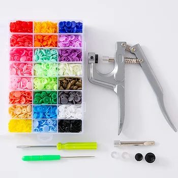

360PCS/box 24 Colors T5 Plastic Press Stud Buttons Fastener DIY Baby Clothing Resin Snap Button Bags Parts Accessories