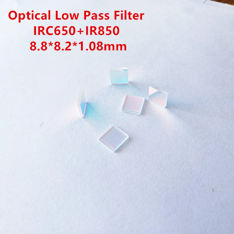 3 шт.! Фильтры 8 8*8 2*1 08 мм 1 слой 1/3 ''Opitcal низкочастотным фильтром IR покрытие с