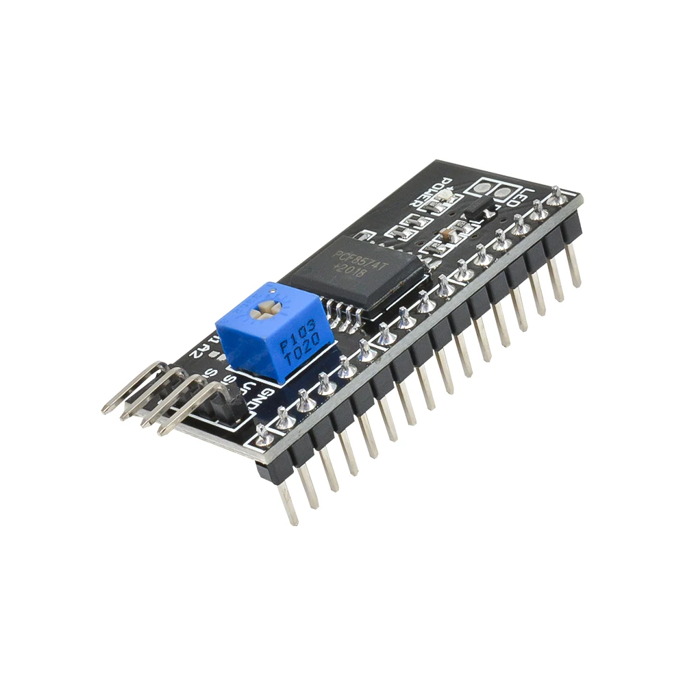 

PCF8574T I2C IIC TWI SPI Serial Interface Expansion Board Supports 1602LCD 2004LCD 4 Pin 4P Adapter Converter Plate For Display