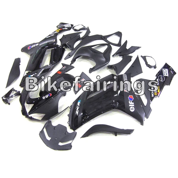 Полный комплект обтекателя Для Kawasaki ZX6R 636 2007 2008 ZX-6R 07 08 ABS пластиковые детали для мотоцикла кузов, бело-серые матовые черные обтекатели