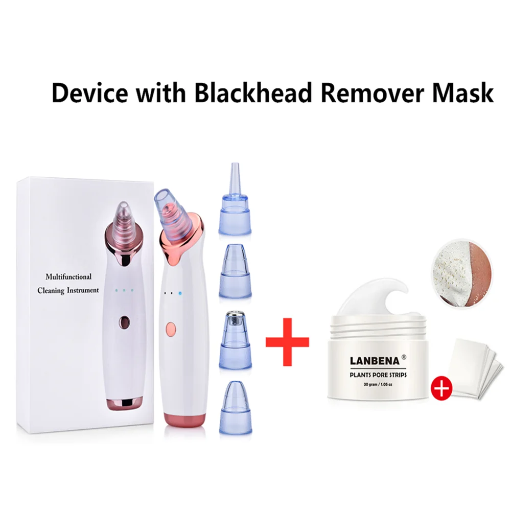 Option B With Mask Электрический вакуумный экстрактор для удаления угрей, очиститель пор, вакуумный отсос для угрей, удаления прыщей, уход за кожей лица - Цвет: Option B With Mask