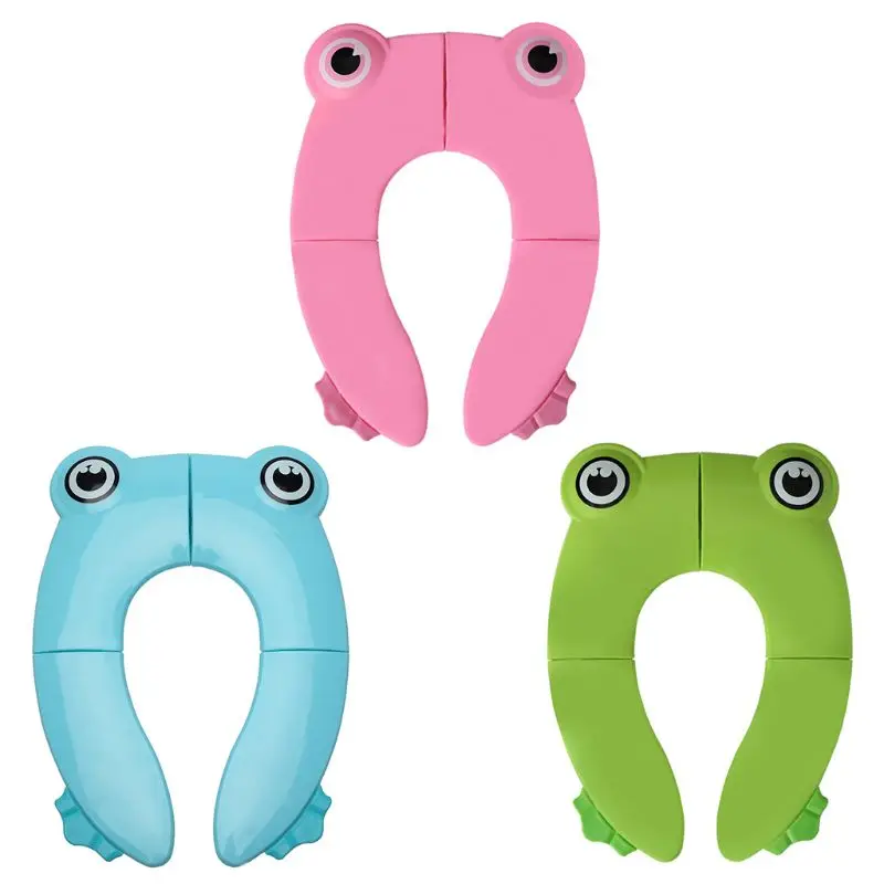 

Foldable Potty Training Toilet Seat Cover Non Slip Easy to Clean Pads for Kids