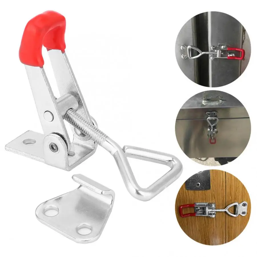 

304 Stainless Steel Toggle Latch Adjustable Hasp Tool Box Cabinet Box Hasp Catch Buckle Furniture Hardware Accessories
