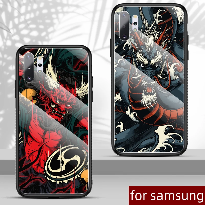 Hell Devil чехол для телефона Samsung A20 A30 A50 A70 S8 S9 S10 S20 Plus Note 8 9 10 китайский стиль Дракон