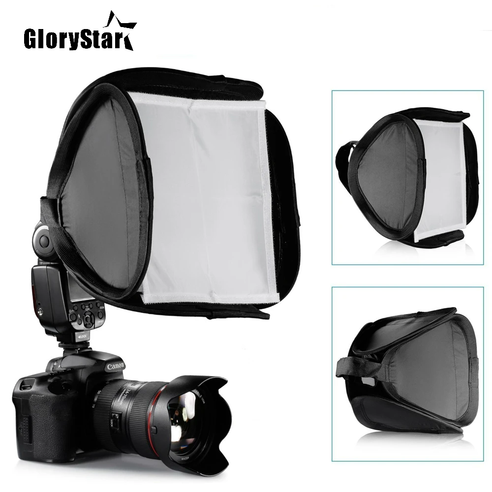 580EX 430EX 600EX Canon Nikon Pentax Camera Studio Light Accessory 23cmx23cm Universal Portable Flash Softbox Diffuser