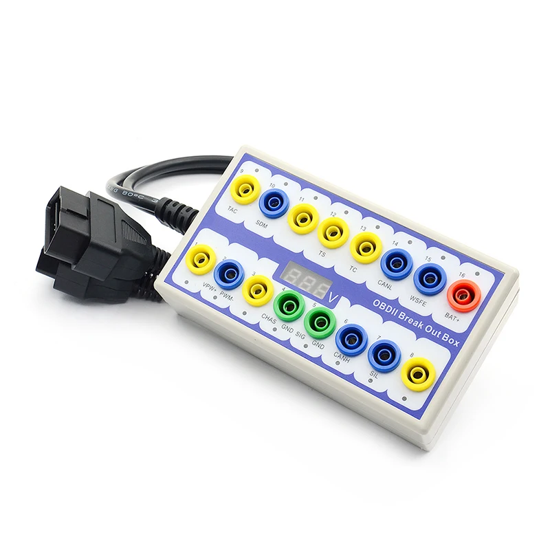 OBDII 브레이크 아웃 박스, 자동차 OBD2 브레이크 아웃 박스, 자동차 프로토콜 감지기, 자동 테스트 박스, 자동차 커넥터, 자동차 감지기