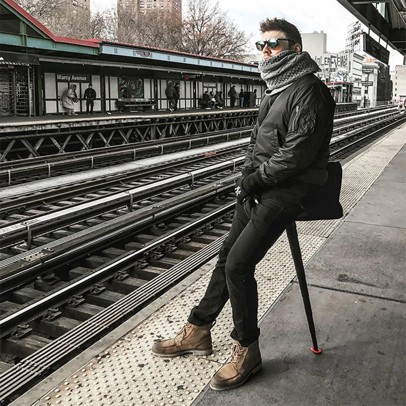 

New Portable Seat Subway Lined Artifact Travel Light Mini Portable Seat Telescopic Folding Stool Adult Folding Outdoor Chair