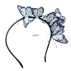 2018 Драгоценная Ткань Бабочка моделирование головная повязка, аксессуары для волос мода высокого качества