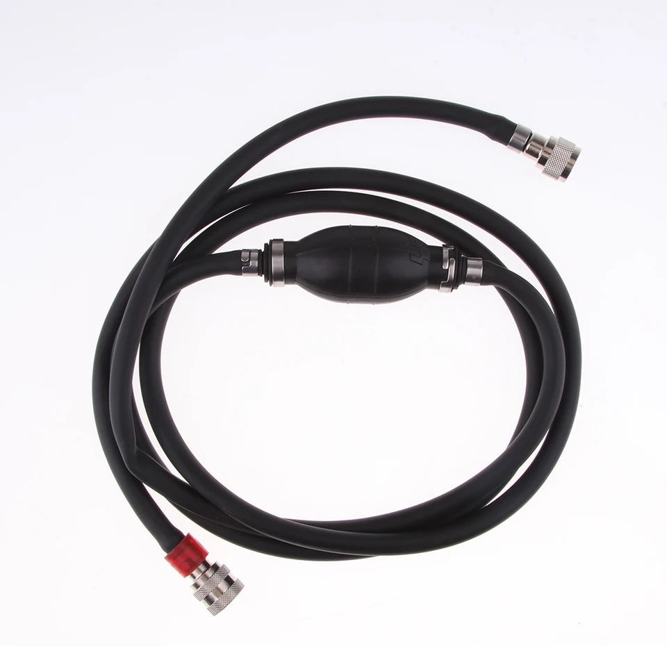 Katsu Hand Transfer Fuel Pump 8mm Fuel Line Hose Assembly Outboard Boat Engine Petrol Tank Connectors Kit Replacement For Mariner Boat Motors 482192