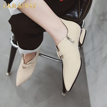 

Sarairis 2020 Fashion New Big Size 43 British Style Office Lady Pumps Women Shoes Zip Up Pointed Toe Elegant Shoes Woman Pumps