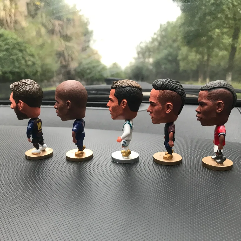Car ornaments funny football characters star doll Messi Ronaldo Nei Marpe Bam ornaments car decoration
