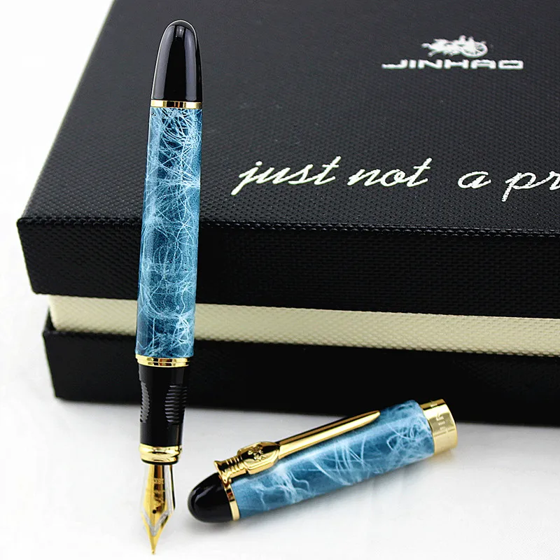 JINHAO Меч Щит авторучка Iraurita позолоченный металлический корпус роскошные ручки 0,5 мм X450A канцелярские принадлежности для офиса и школы