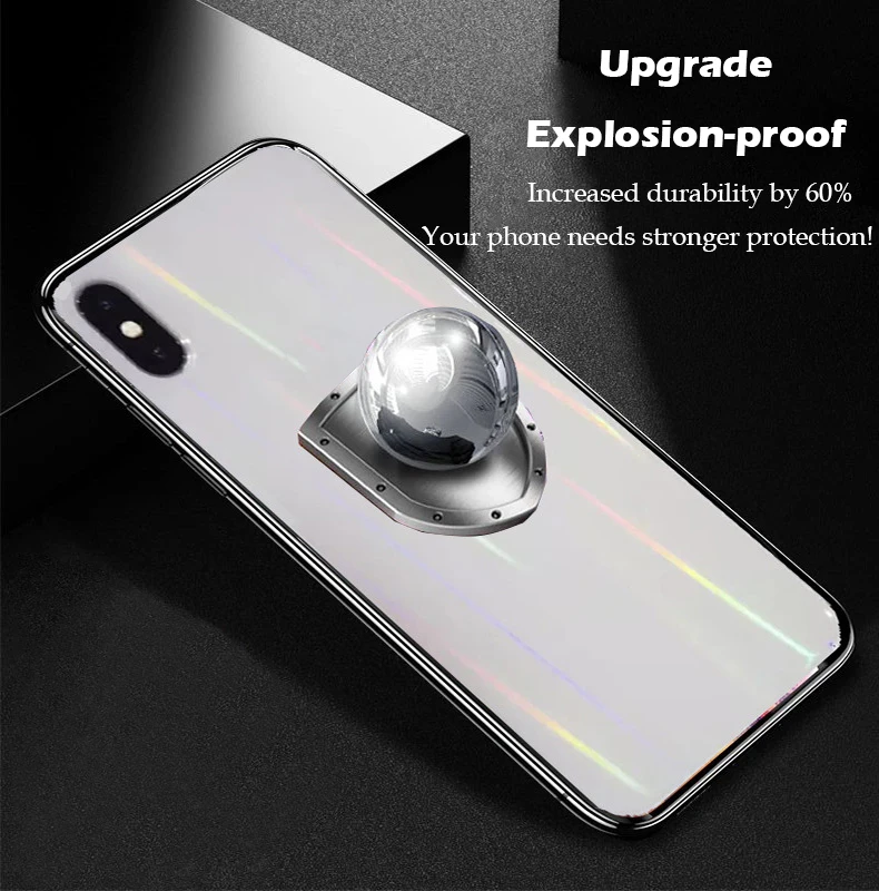Многоцветная задняя пленка Аврора градиент для IPhone 6 6s plus 7 8 plus X XS Max XR защита экрана бликовая прозрачная пленка для телефона