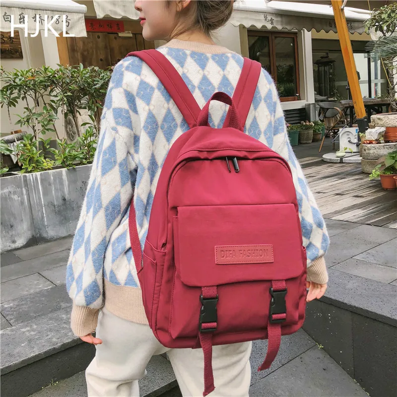

Women Backpack Student Waterproof Nylon Large Capacity Multifunction Schoolbag for Teenagers College Bookbag Girls 2020 Fashion