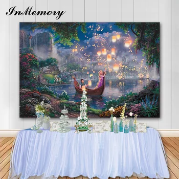

InMemory Forest Castle Tangled Theme Party Backdrops Children's Birthday Photography Background Photo Gallery Vinyl Banner Prop