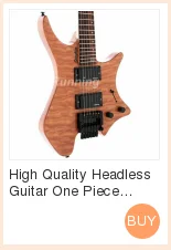 High Quality Unfinished Guitar DIY Electric Guitar Guitar Kit Flat Maple Top Semi Hollow body