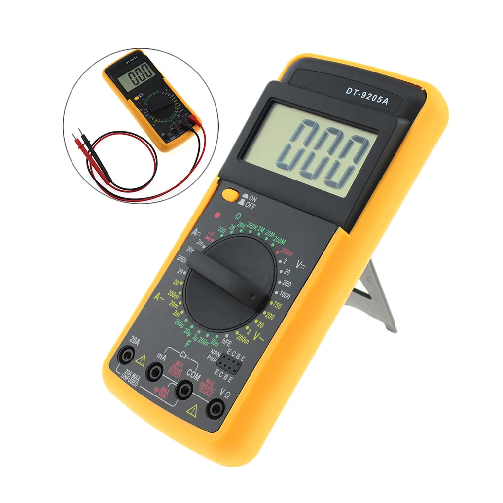 Портативный цифровой мультиметр с подсветкой AC/DC Амперметр Вольтметр Ом метр тестер XL830L Ручной ЖК-дисплей