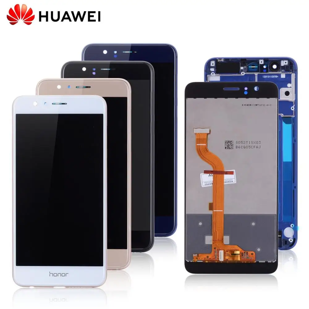 

Display For Honor 8 LCD Touch Screen Repair with Frame Original 5.2'' LCD For Huawei Honor 8 Display FRD-L09 Replacement Parts