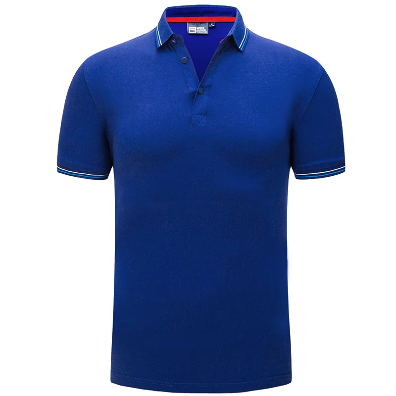 royal blue Персонализированные футболки-поло пользовательские вышитые с ваш текст имя или логотип-бесплатный дизайн логотипа - Цвет: royal blue