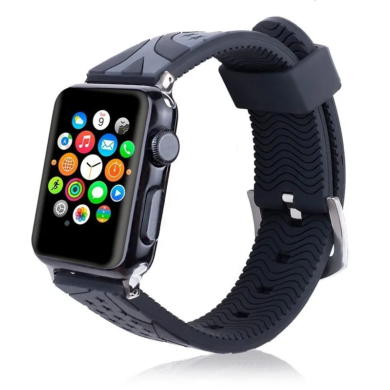 Спортивный силиконовый ремешок для apple watch 42 мм 38 мм браслет на запястье 44 мм ремешок для iwatch 40 мм серия 5 4 3 2 1 Замена