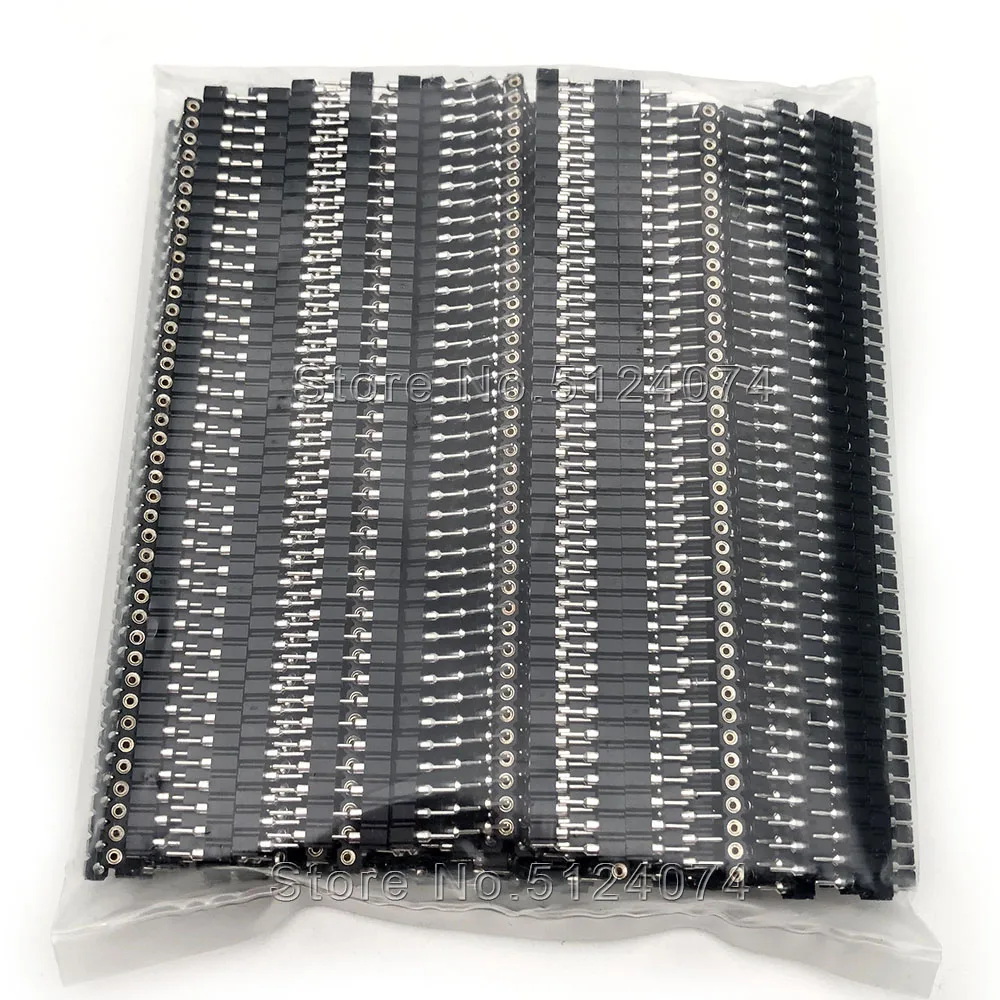 100 шт./лот Однорядная круглая розетка 2 54 мм 1*40P 1x40pin однорядное круглое отверстие