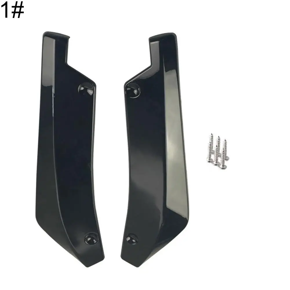 Car Bumper Spoiler Car Rear Bumper Lip 2Pcs Universal Car Rear Bumper Lip Spoiler Diffuser Splitter Scratch Protector 6 Screws