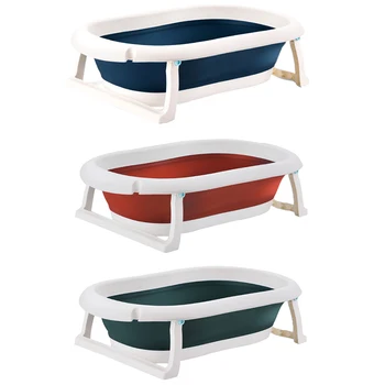 

Newborn Baby Folding Bath Tub Baby Swim Tubs Bath Body Washing Portable Foldable Children Eco-friendly Non-Slip Safe Kid Bathtub