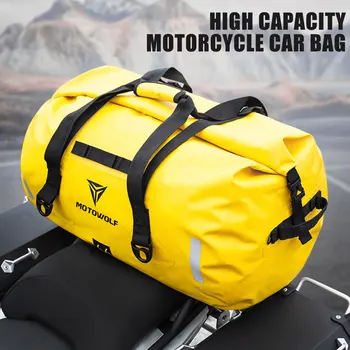 

Portable Motorcycles Travel Bag Back Seat Quick Release Easy To Clean 66L 90L 40L Rally Motorcycle Waterproof Storage Bag
