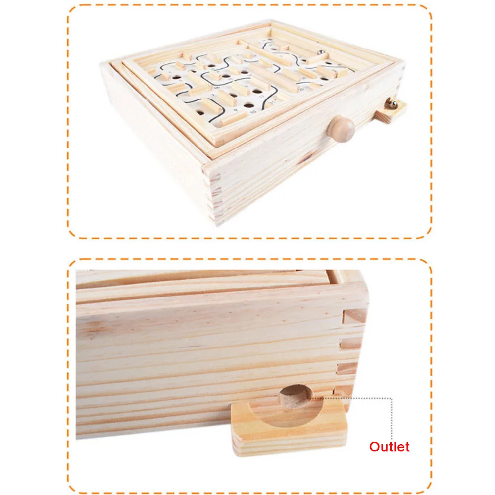 Новая деревянная доска лабиринта игра мяч в лабиринте головоломка игрушки