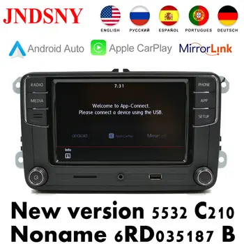 

JNDSNY Android Auto CarPlay R340G RCD330 Noname RCD330G Plus Car Radio For VW Golf 5 6 Jetta CC Tiguan Passat Polo 6RD 035 187B