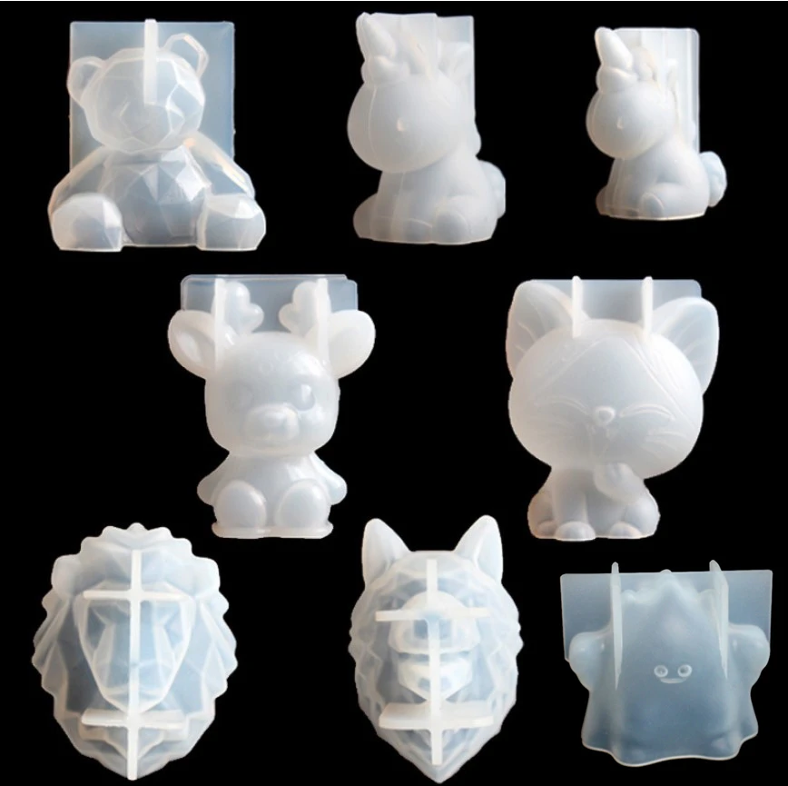 Lop Rabbit Epoxy Resin Silicone Molds for Resin Crafts DIY Xmas Bears Festival Decoration TEUN 7PCS Animal Resin Molds Includes Exclusive Authorised Sphynx Cat