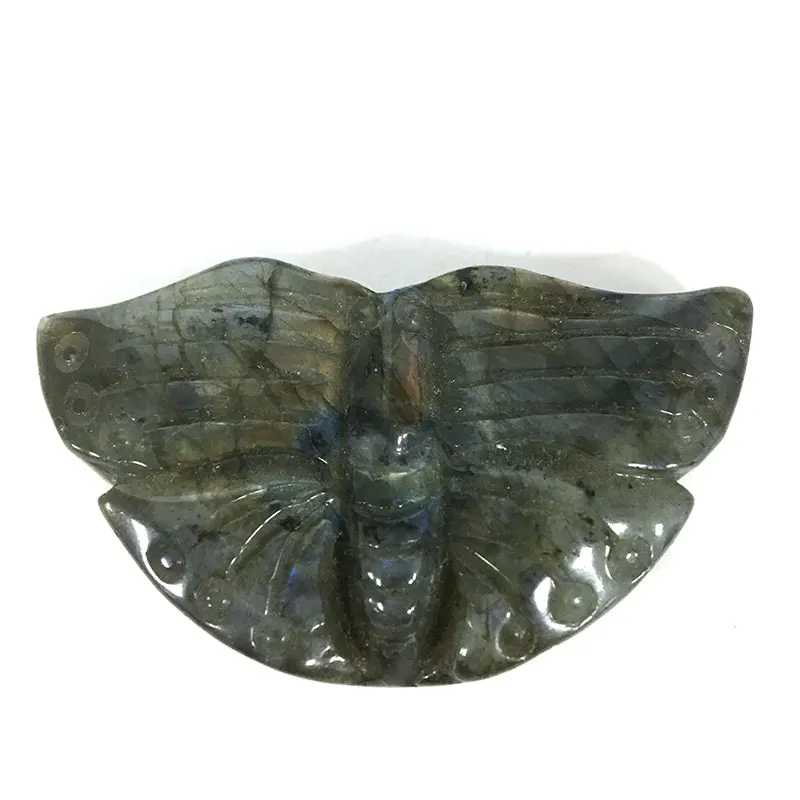 Labradorite Высокое качество натуральный Лабрадорит бабочка резные как коллекция украшений для дома подарок призрак ДЛТ - Цвет: Labradorite