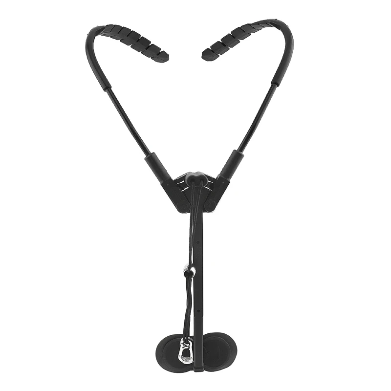 

Quality Adjustable Black Double Shoulder Saxophone Neck Strap Sax Stage Play Neck Belt Protect The Cervical Spine