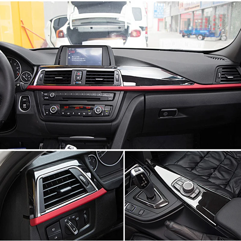 

3-Pces ABS Chrome Center Console Panel Trim For BMW 3 4 series f30 f34 GT 316i 320li 2013-2017 Car Accessories