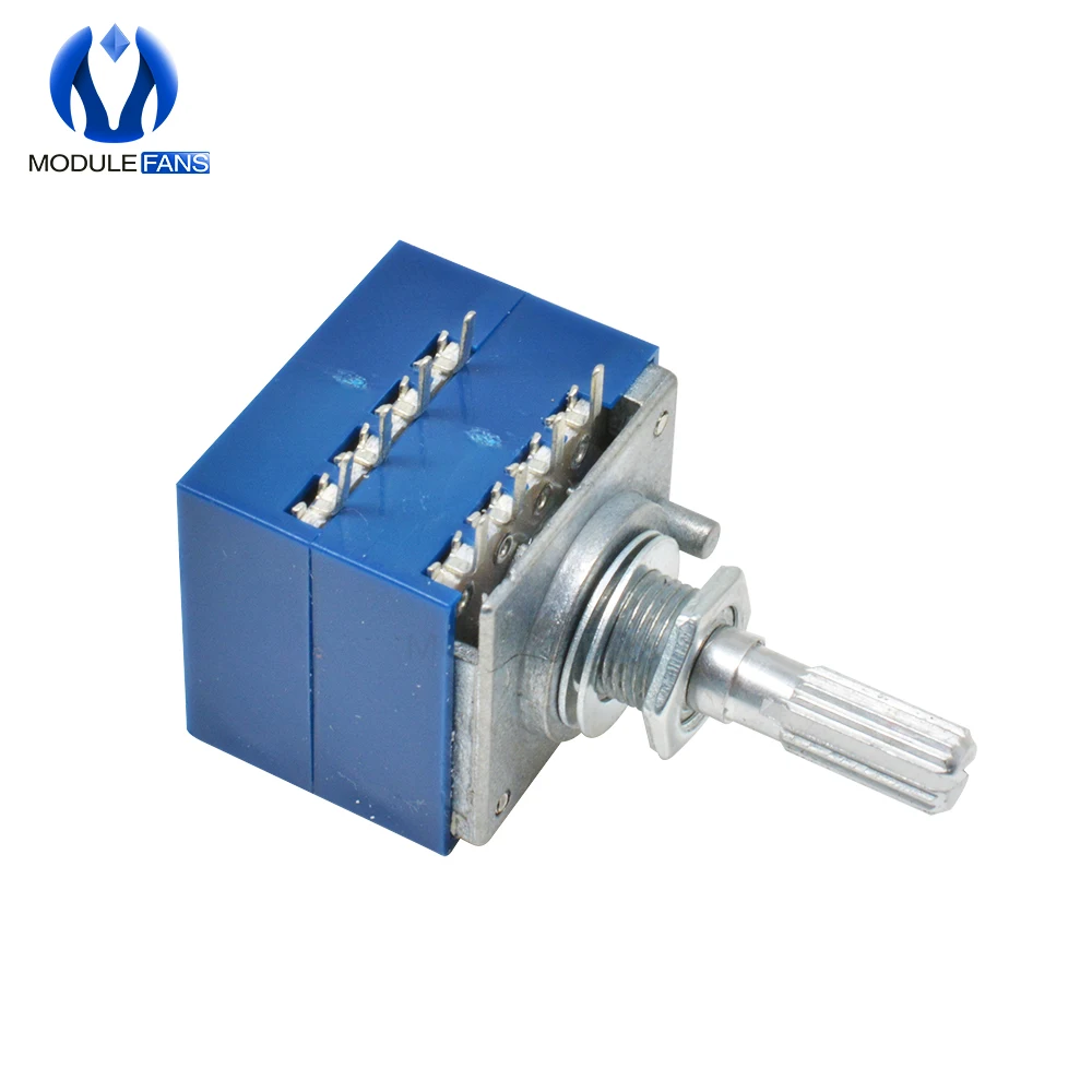 Rotary Potentiometer 100K LOG ALPS RH2702 Audio Volume Control Stereo W Loudness rotary potentiometer,adjustable resistor,electronic components