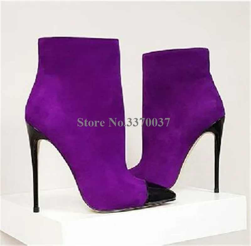 purple stiletto boots