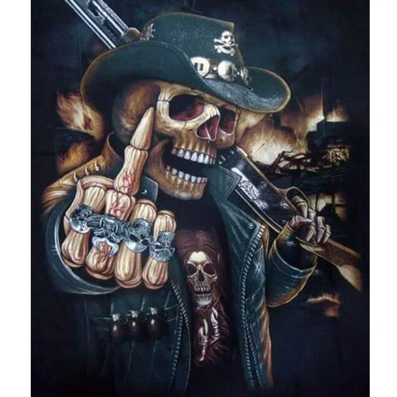 Набор для алмазной вышивки набор живописи сделай сам с изображением черепов и